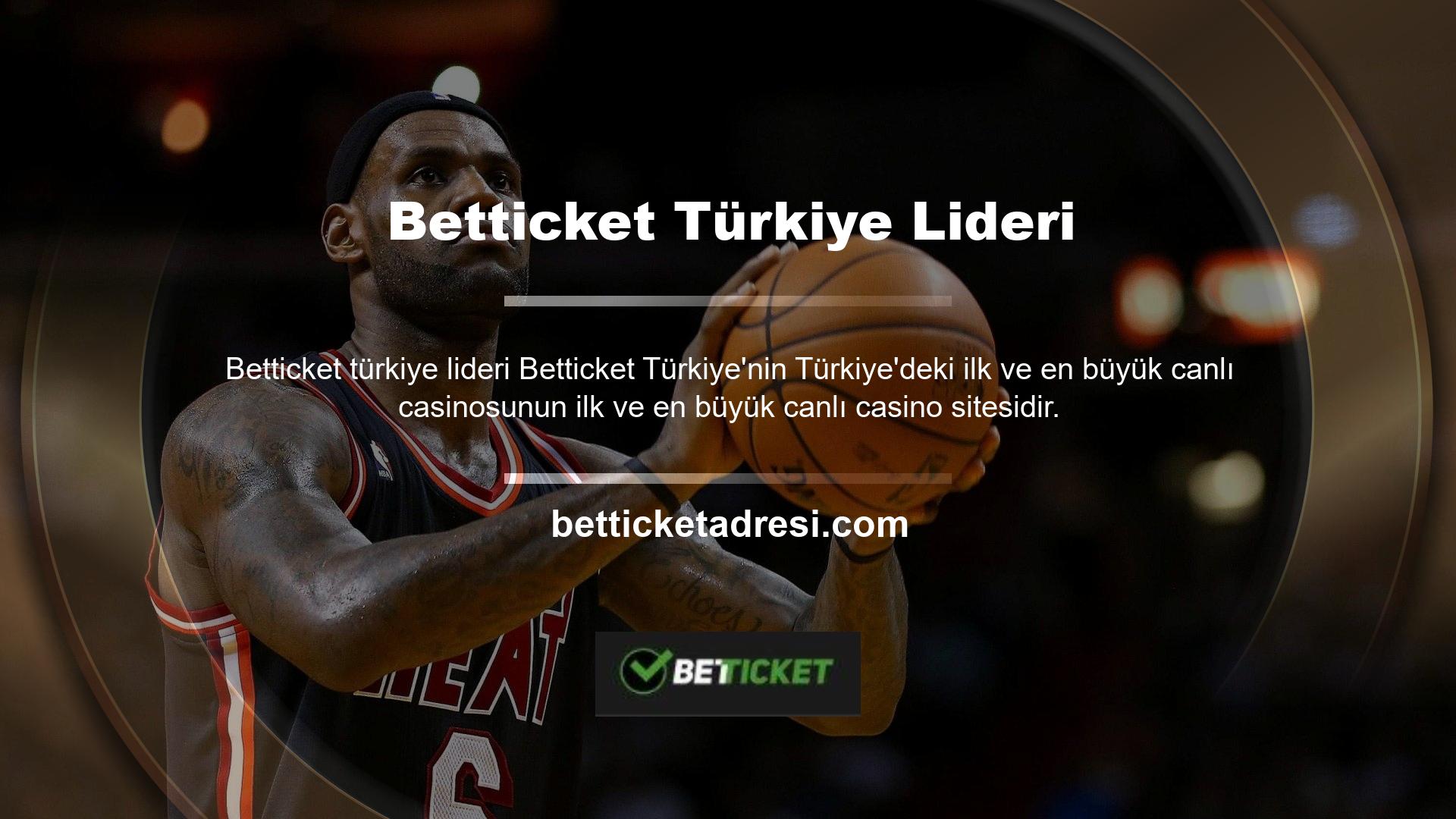 Türkiye'ye çevrimiçi casino oyunları getirmenin gururunu yaşayan Betticket tüm bahis severlere heyecan verici anlar veriyor! Çevrimiçi casino siteleriyle, aynı masada ve canlı satıcılarda canlı rakiplerle casino oyunlarının tadını çıkarabilirsiniz! Betticket canlı casino oyunları doğrultusunda rastgele bir güvensizlik yaratmaz