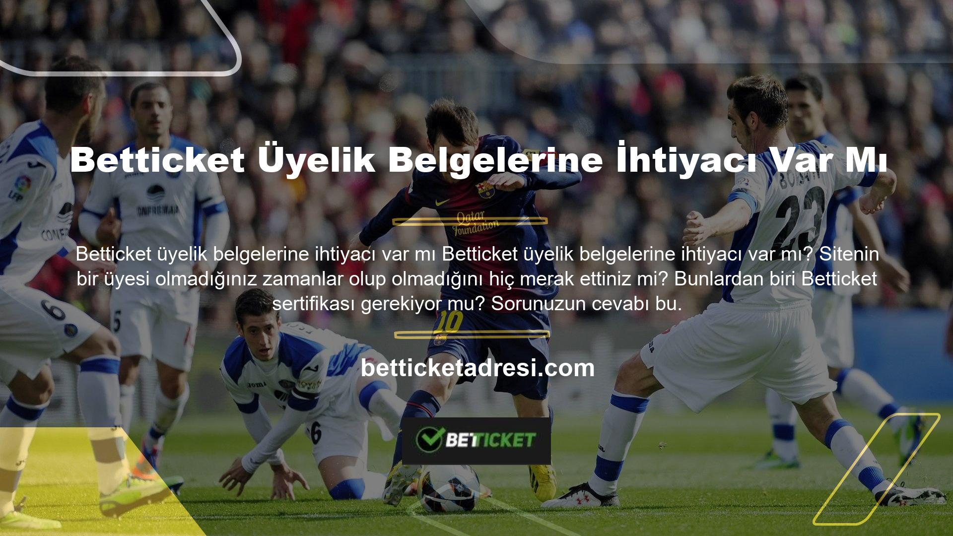 Betticket kullanıcılarına yalnızca bir üyelik istiyor